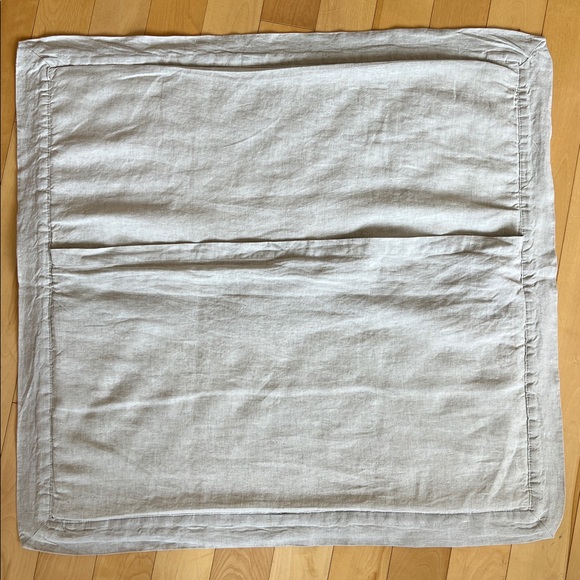 POTTERY BARN Belgian Flax Linen Diamond Quilted Shams - EURO. ✨ set of 2 - Picture 5 of 6